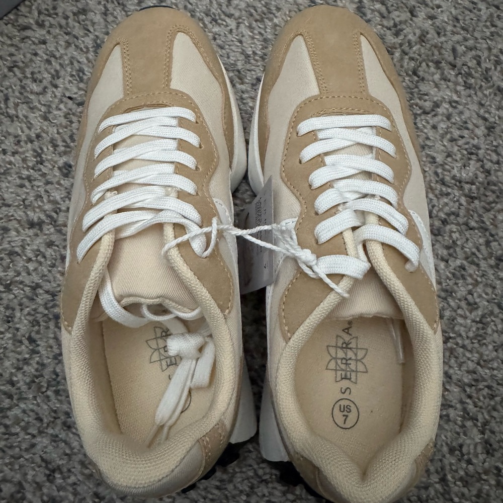 Bundle 3/$30 - Women’s Beige and White Sneakers